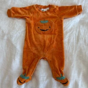 H&M Pumpkin Orange Kids Footie